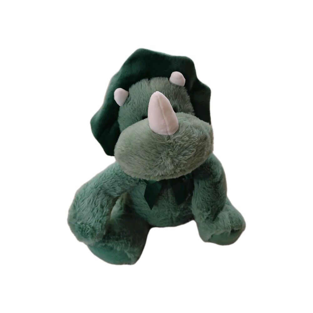 Triceratops Dinosaur Plushy Stuffed Animal Green
